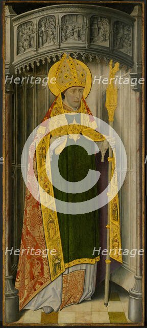 Altarpiece from Thuison-les-Abbeville: Saint Honoré, 1490/1500. Creator: Unknown.