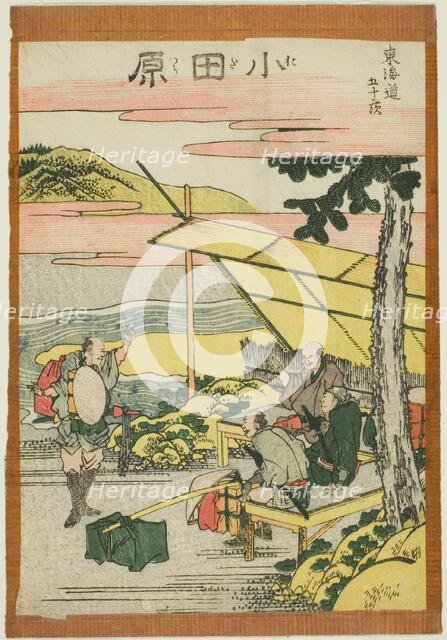 Odawara, from the series "Fifty-three Stations of the Tokaido (Tokaido gojusan tsugi)", Japan, c1806 Creator: Hokusai.