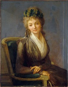 Portrait présumé de Lucile Desmoulins (1771-1794), c1790. Creator: Louis Leopold Boilly.