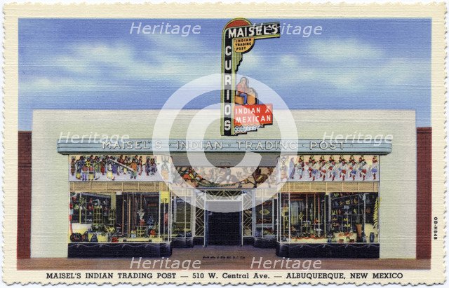 Maisel's Indian Trading Post, Albuquerque, New Mexico, USA, 1940. Artist: Unknown