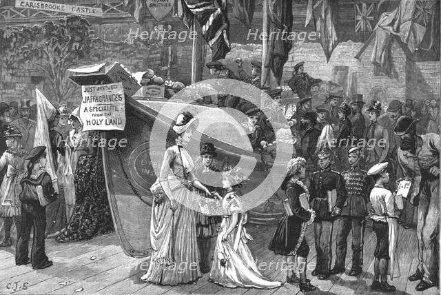 'The Red White and Blue Bazaar at the Agricultural Hall', 1886. Creator: Unknown.