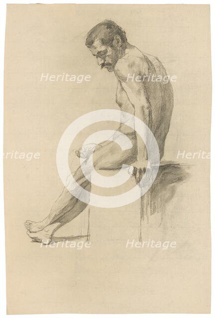 Seated Model I., 1893. Creator: Jozef Hanula.