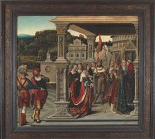Saint Helena before the Pope in Rome, ca 1510-1520. Creator: Orley, Bernaert, van (1488-1541).