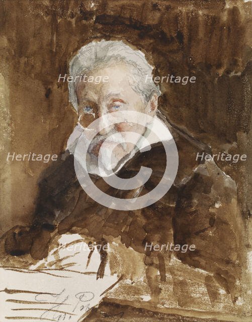 Self-Portrait, 1920-1929. Creator: Il'ya Repin.