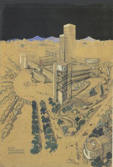 Project for a government building in Samarkand, 1929.