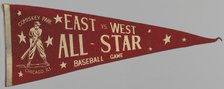Pennant from a Negro League East vs. West All-Star Game, ca. 1933. Creator: Unknown.