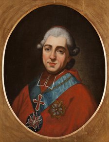 Portrait of Primate Michal Jerzy Poniatowski (1736-1794), between 1785-1790. Creator: Antoni Brygierski.