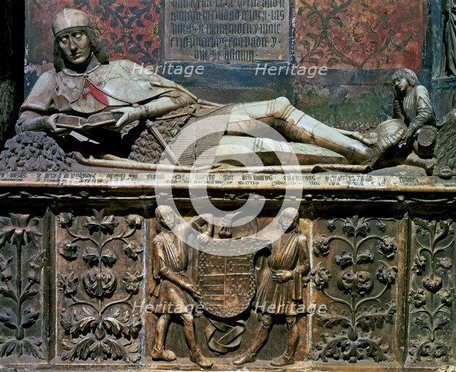 The Young Nobleman of Siguenza, tomb of Martin Vazquez de Arce in the chapel of St. Catherine in …