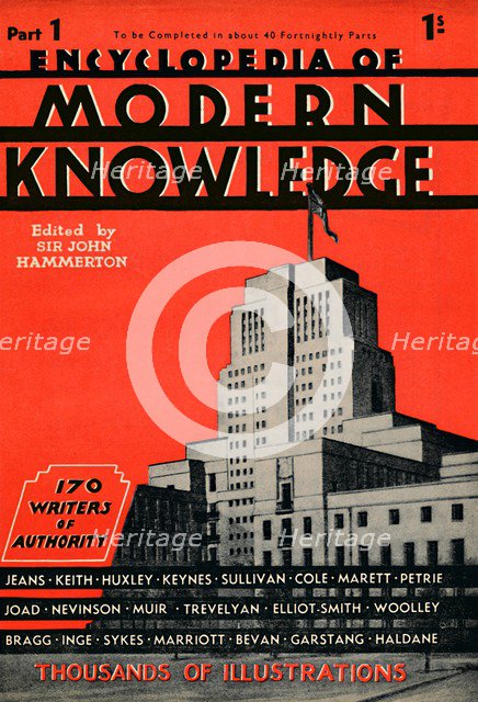 'Encyclopedia of Modern Knowledge Part 1 advertisement', 1935. Artist: Unknown.