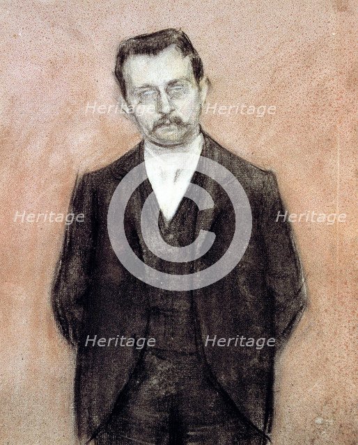 Portrait of Enric Prat de la Riba, (1870-1917), Spanish and Catalan politician, first president o…