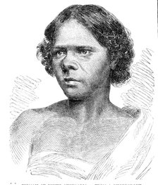 Sketches in Southern Australia - Woman of South Australia, from a photograph, 1857. Creator: Unknown.