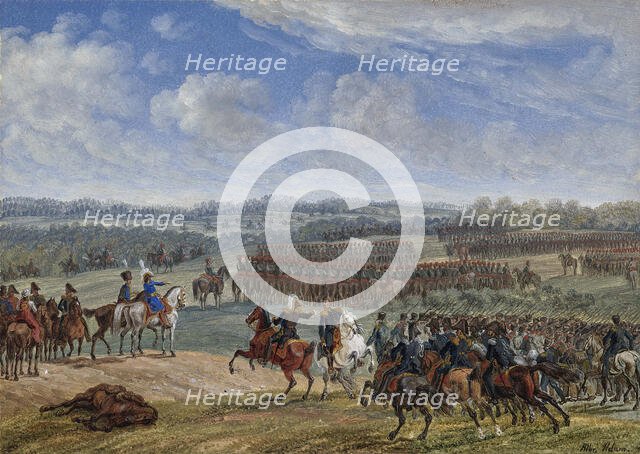The Battle near Ostrovno on the morning of July 26th, 1812, 1855. Creator: Adam, Albrecht (1786-1862).