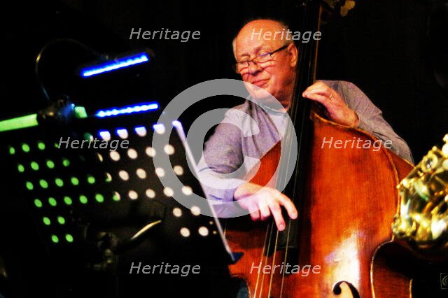 Chris Laurence, Mark Edwards Quartet, Verdict Jazz Club, Brighton East Sussex, 12 Feb 2023 Creator: Brian O'Connor.