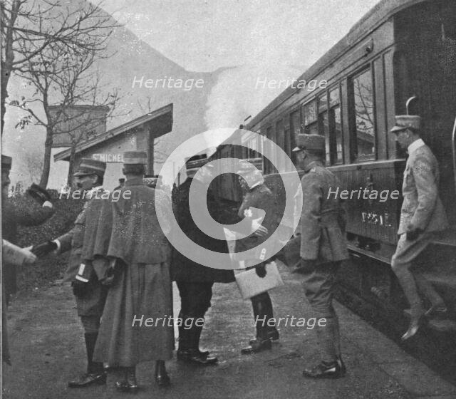 'L'entrevue des generaux Cadorna, Joffre et de Castelnau a Saint-Michel-de-Maurienne; le..., 1916. Creator: Unknown.