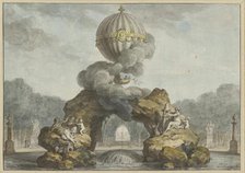 Project of a fountain decoration with a Charlière, 1783. Creator: De Wailly, Charles (1730-1798).