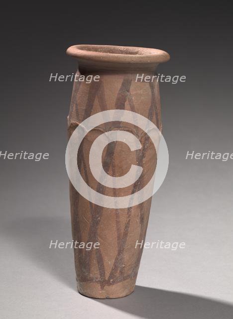 Wavy-Lined Jar, 4000-3000 BC. Creator: Unknown.