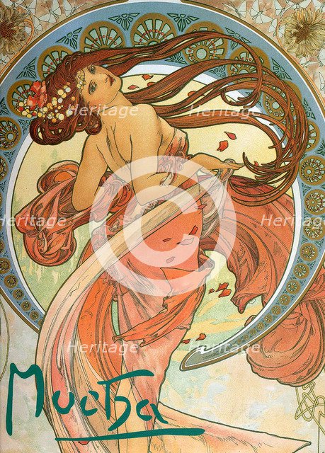 Dance (From the series The Arts), 1898. Artist: Mucha, Alfons Marie (1860-1939)