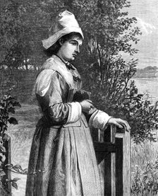 "Homeward Serenely She Walked, with God's Benediction upon Her", painted by A. C. H. Luxmore, 1874. Creator: William Hollidge.