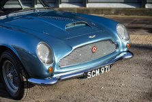 Front of a 1961 Aston Martin DB4 GT SWB lightweight. Creator: Unknown.