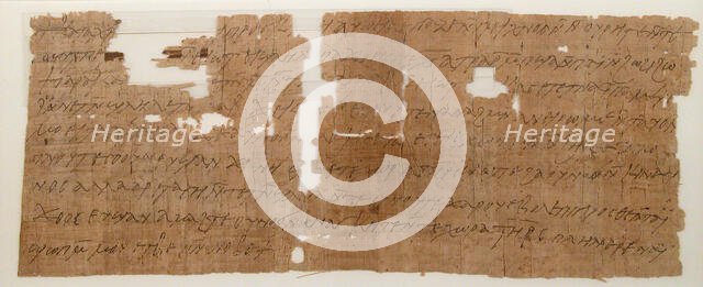 Papyrus, Coptic, 7th century. Creator: Unknown.