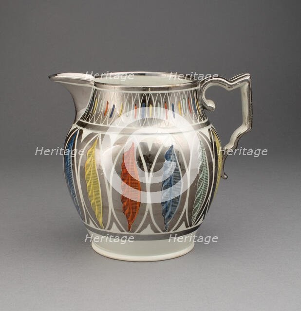 Pitcher, Staffordshire, 1810/20. Creator: Staffordshire Potteries.
