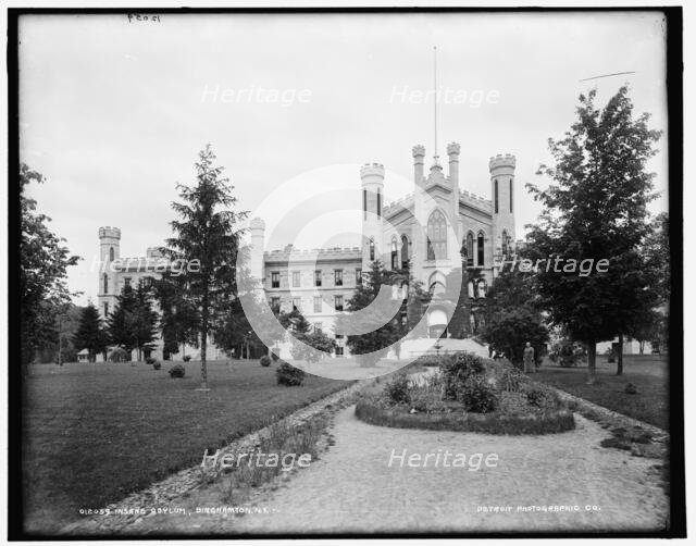 Insane asylum, Binghamton, N.Y., between 1890 and 1901. Creator: Unknown.