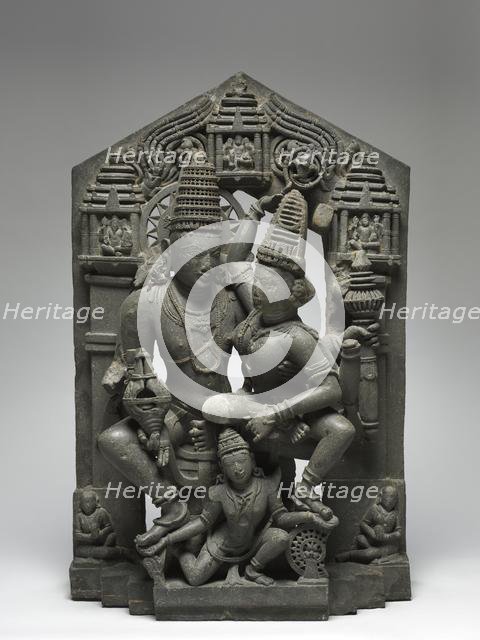 Vishnu and Shri Supported by Garuda, 1000s-1100s. Creator: Unknown.