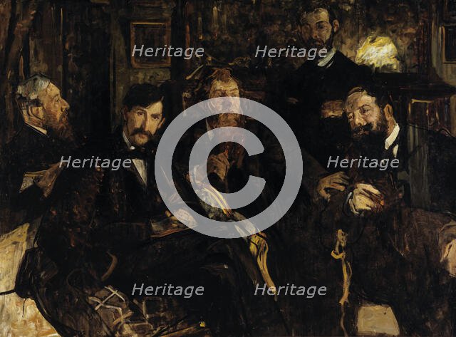 Les amis, c.1899. Creator: Lucien Simon.