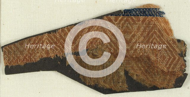 Textile with Old Rose in Diaper Pattern, German, 15th century. Creator: Unknown.