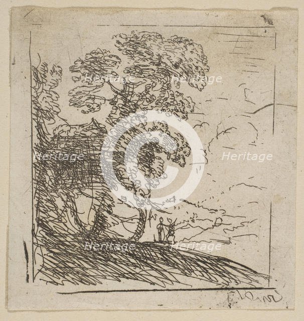The Two Landscapes (Right Tree), ca. 1630. Creator: Claude Lorrain.
