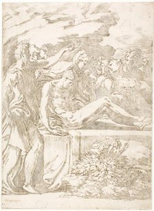 The Entombment, c.1525-35. Creator: Parmigianino.