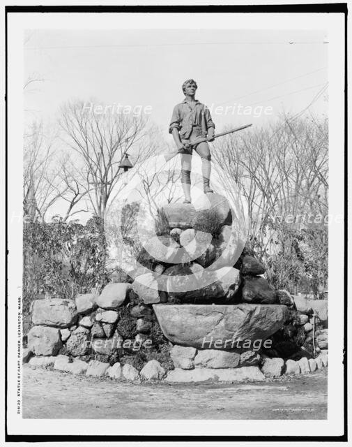 Statue of Capt. Parker, Lexington, Mass., between 1900 and 1906. Creator: Unknown.