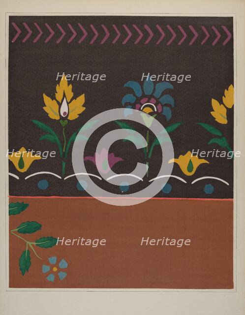 Stencilled Floor, c. 1938. Creator: Jerome Hoxie.