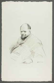 Portrait of Vollard, Seated, c. 1910. Creator: Jean Louis Forain.