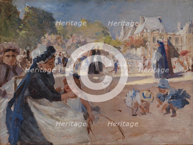 The Luxembourg Gardens, Paris, final study, 1886. Creator: Albert Edelfelt.