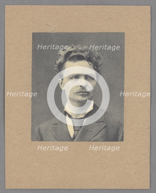 August Strindberg Artist: Roesler, August Josef Robert (1837-1896)