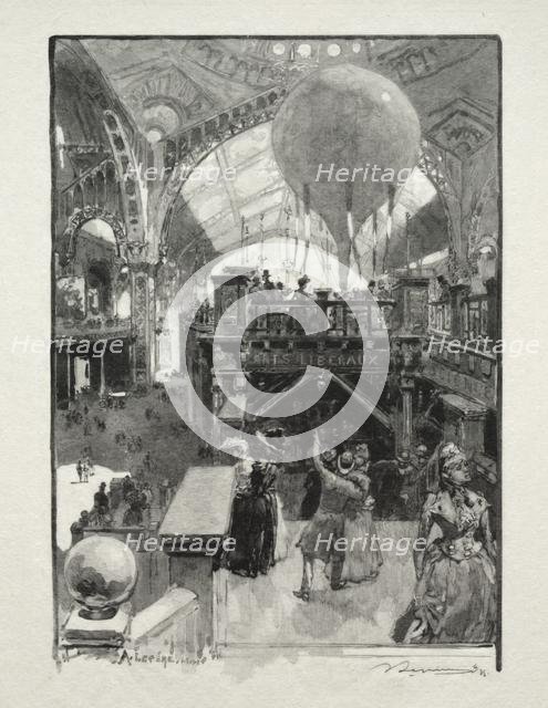 Le Palais des Arts Liberaux, Intèrieur. Creator: Auguste Louis Lepère (French, 1849-1918).