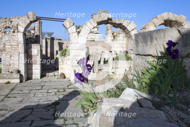 The Northern Baths of Maktaris, Tunisia. Artist: Samuel Magal