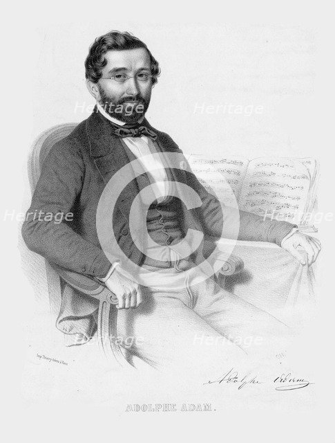 Portrait of Adolphe Adam (1803-1856), 1850.