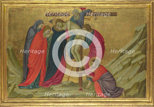 The Deposition (From the Basilica of Santa Croce, Florence), c. 1324-1325. Artist: Ugolino di Nerio (ca 1280-1349)