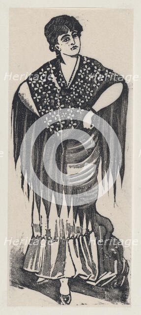 A gypsy, ca. 1880-1910., ca. 1880-1910. Creator: José Guadalupe Posada.