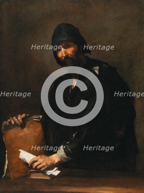 Heraclitus, 1634. Creator: Ribera, José, de (1591-1652).