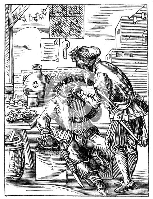 Dentist, 16th century (1849).Artist: Jost Amman