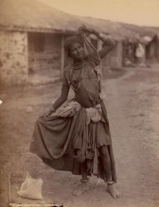 [A Gypsy Dancing-Girl, Kathiawar], ca. 1915. Creator: E. Taurines.