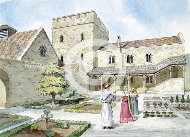 Helmsley Castle, North Yorkshire, 14th century (c1990-2010). Artist: Philip Corke.