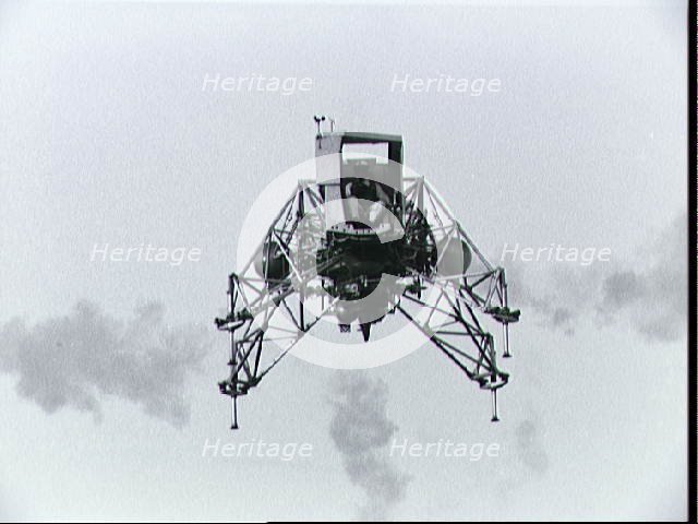 Lunar landing training vehicle piloted by Neil Armstrong, Texas, USA, June 16, 1969.  Creator: NASA.