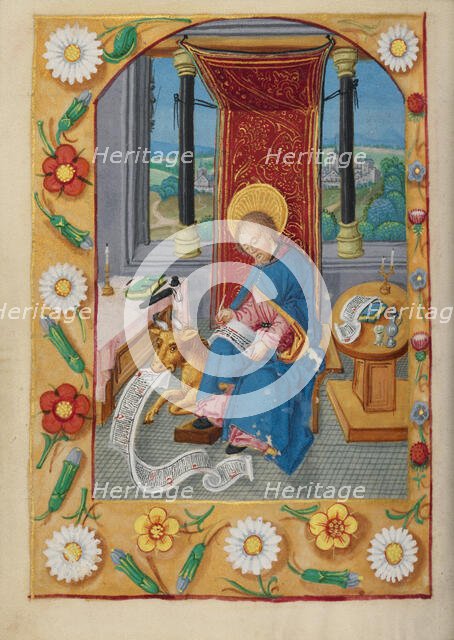 Saint Luke; Book of Hours, early 16th century. Creator: Unknown.