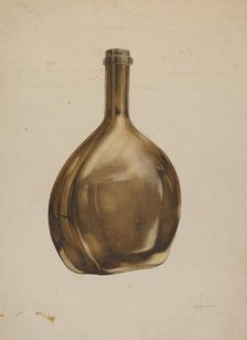 Whiskey Flask, 1938. Creator: G. A. Spangenberg.