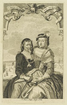 Double portrait of Corfitz Ulfeldt and his wife Leonora Christina, 1754. Creator: Haas, Jonas (1720-1775).