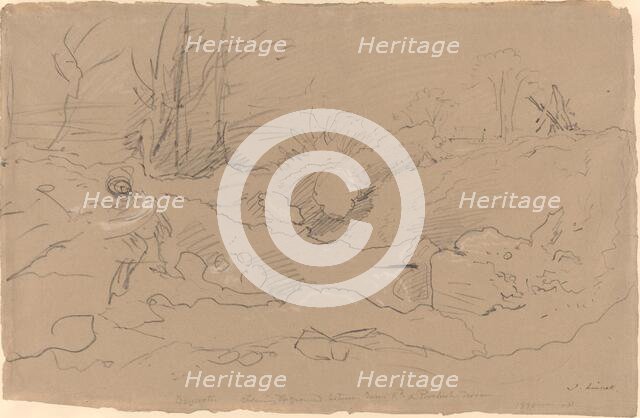 Bayswater, Clearing the Ground between Queen's Road and Porchester Terrace, 1830. Creator: John Linnell the Elder.